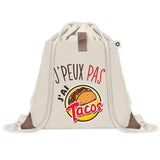 Sac à dos avec pochette J'peux pas Tacos