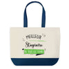 Sac de shopping bleu Meilleur Stagiaire de tous les temps
