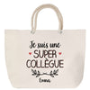 Sac Fête des Mères Mamie Famille Idée Cadeau anniversaire Noël Travail Boulot Métier Départ Retraite Collègue Femme cabas shopping plage