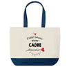 Sac de shopping bleu Bazar d'une Cadre d'amour