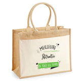 Sac Fête des Mères Mamie MAman Soeur Femme Famille Idée Cadeau anniversaire Noël Travail Boulot Métier Départ Retraite Collègue Femme cabas shopping plage