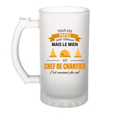 Chope de bière homme personnalisé idée cadeau homme Chope de bière original homme Chope de bière prénom cadeau noël anniversaire secret santa Verre à Bière pinte