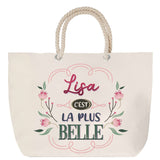 Sac Fête des Mères Mamie Famille Idée Cadeau anniversaire Noël Travail Boulot Métier Départ Retraite Collègue Femme cabas shopping plage