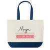 Sac de shopping bleu Maya en Vacances