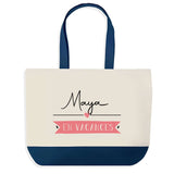 Sac de shopping bleu Maya en Vacances