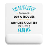 Tapis de souris ergonomique avec repose-poignet, accessoire bureau pour femme et homme, fête des pères, cadeau pas cher, idée cadeau fête des mères, secret santa, départ à la retraite, télétravail et gaming