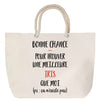 Sac Fête des Mères Mamie Famille Idée Cadeau anniversaire Noël Travail Boulot Métier Départ Retraite Collègue Femme cabas shopping plage