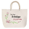 Sac Fête des Mères Mamie Famille Idée Cadeau anniversaire Noël Travail Boulot Métier Départ Retraite Collègue Femme cabas shopping plage