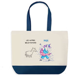 Sac de shopping bleu Belle-Maman Les Autres vs Moi