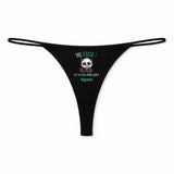 String Femme Agnes Pas Touche - sous-Vêtement Coton Idée Cadeau Humour Saint Valentin Anniversaire
