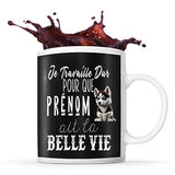 Mug personnalisable Prénom Husky de Sibérie