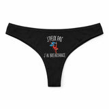 Culotte Tanga Personnalisé Femme Breakdance Kopia Jpeux Pas - sous-Vêtement Coton Idée Cadeau Humour Saint Valentin Anniversaire
