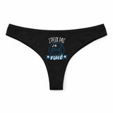 Culotte Tanga Personnalisé Femme Voile Kopia Jpeux Pas - sous-Vêtement Coton Idée Cadeau Humour Saint Valentin Anniversaire
