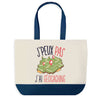 Sac de shopping bleu J'peux pas Géocaching