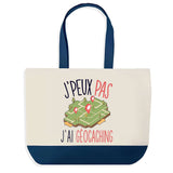 Sac de shopping bleu J'peux pas Géocaching