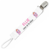 Attache tétine pour prénom Ellie – Reine de la tétine | Cadeau naissance bébé fille personnalisé
