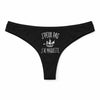 Culotte Tanga Personnalisé Femme Maquette Kopia Jpeux Pas - sous-Vêtement Coton Idée Cadeau Humour Saint Valentin Anniversaire