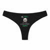 Culotte Tanga Personnalisé Femme Andree Pas Touche - sous-Vêtement Coton Idée Cadeau Humour Saint Valentin Anniversaire