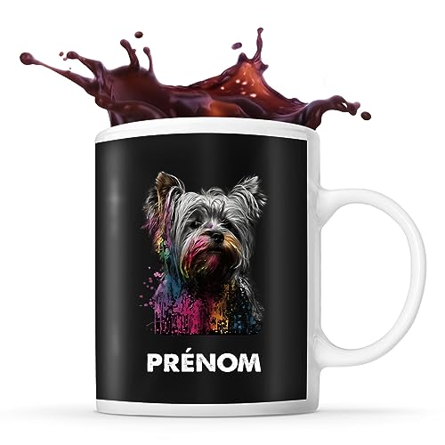 Mug personnalisable Prénom Yorkshire terrier