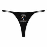 String Femme Slackline Jpeux Pas - sous-Vêtement Coton Idée Cadeau Humour Saint Valentin Anniversaire