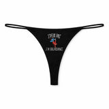 String Femme Breakdance Jpeux Pas - sous-Vêtement Coton Idée Cadeau Humour Saint Valentin Anniversaire