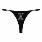 String Femme Cirque Jpeux Pas - sous-Vêtement Coton Idée Cadeau Humour Saint Valentin Anniversaire