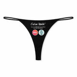 String Femme Biologie - sous-Vêtement Coton Idée Cadeau Humour Saint Valentin Anniversaire