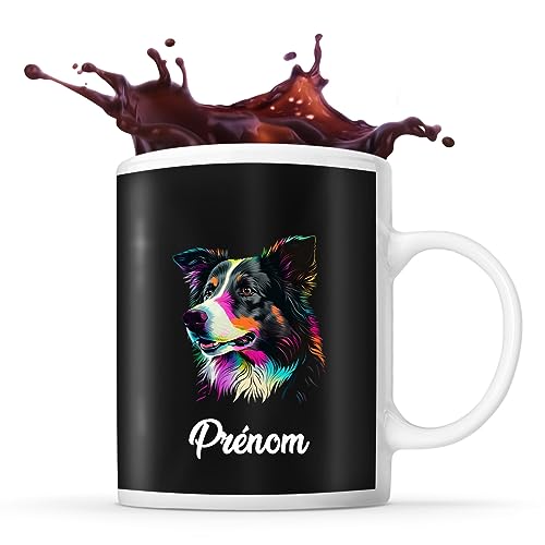 Mug personnalisable Prénom border collie