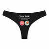 Culotte Tanga Personnalisé Femme Ping Pong - sous-Vêtement Coton Idée Cadeau Humour Saint Valentin Anniversaire