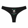 Culotte Tanga Personnalisé Femme Maud Pas Touche - sous-Vêtement Coton Idée Cadeau Humour Saint Valentin Anniversaire