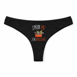 Culotte Tanga Personnalisé Femme Stock Tshirt Femme XXL Bricolage Kopia Jpeux Pas - sous-Vêtement Coton Idée Cadeau Humour Saint Valentin Anniversaire
