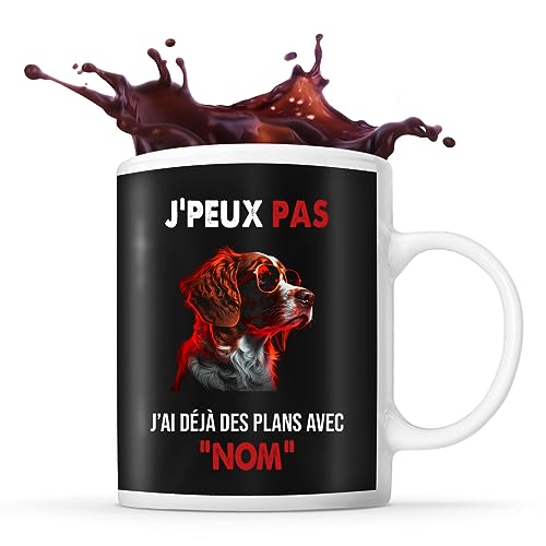 Mug personnalisable Prénom Epagneul Breton