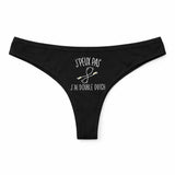 Culotte Tanga Personnalisé Femme Double Dutch Kopia Jpeux Pas - sous-Vêtement Coton Idée Cadeau Humour Saint Valentin Anniversaire