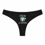 Culotte Tanga Personnalisé Femme Canyoning Kopia Jpeux Pas - sous-Vêtement Coton Idée Cadeau Humour Saint Valentin Anniversaire