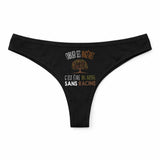 Culotte Tanga Personnalisé Femme Genealogie Kopia Jpeux Pas - sous-Vêtement Coton Idée Cadeau Humour Saint Valentin Anniversaire
