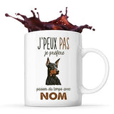 Mug personnalisable Prénom Dobermann