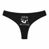 Culotte Tanga Personnalisé Femme Saut A la Perche Kopia Jpeux Pas - sous-Vêtement Coton Idée Cadeau Humour Saint Valentin Anniversaire