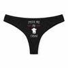 Culotte Tanga Personnalisé Femme Cuisine Kopia Jpeux Pas - sous-Vêtement Coton Idée Cadeau Humour Saint Valentin Anniversaire