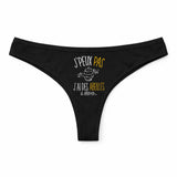Culotte Tanga Personnalisé Femme Abeilles Apiculture Kopia Jpeux Pas - sous-Vêtement Coton Idée Cadeau Humour Saint Valentin Anniversaire