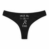 Culotte Tanga Personnalisé Femme Tennis Jpeux Pas Simple Jpeux Pas - sous-Vêtement Coton Idée Cadeau Humour Saint Valentin Anniversaire