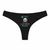Culotte Tanga Personnalisé Femme Blandine Pas Touche - sous-Vêtement Coton Idée Cadeau Humour Saint Valentin Anniversaire