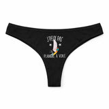 Culotte Tanga Personnalisé Femme Planche A Voile Kopia Jpeux Pas - sous-Vêtement Coton Idée Cadeau Humour Saint Valentin Anniversaire