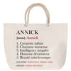 Sac Fête des Mères Mamie Famille Idée Cadeau anniversaire Noël Travail Boulot Métier Départ Retraite Collègue Femme cabas shopping plage