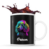 Mug personnalisable Prénom Caniche