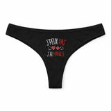 Culotte Tanga Personnalisé Femme Manille Kopia Jpeux Pas - sous-Vêtement Coton Idée Cadeau Humour Saint Valentin Anniversaire