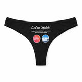 Culotte Tanga Personnalisé Femme Lauto-Stop - sous-Vêtement Coton Idée Cadeau Humour Saint Valentin Anniversaire