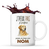 Mug personnalisable Prénom Golden retriever