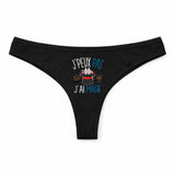 Culotte Tanga Personnalisé Femme Magie Kopia Jpeux Pas - sous-Vêtement Coton Idée Cadeau Humour Saint Valentin Anniversaire