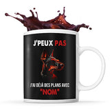 Mug personnalisable Prénom Dobermann