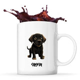 Mug personnalisable Prénom Labrador Retriever